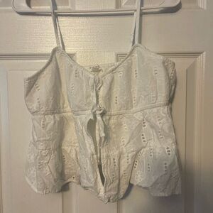 White Eyelet Women’s Top